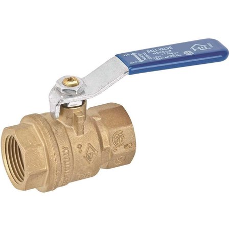 EVERBILT 1-1/2 in. Lead Free Brass FIP x FIP Ball Valve 116-2-112-EB